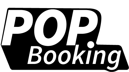 Logo Pop. Booking