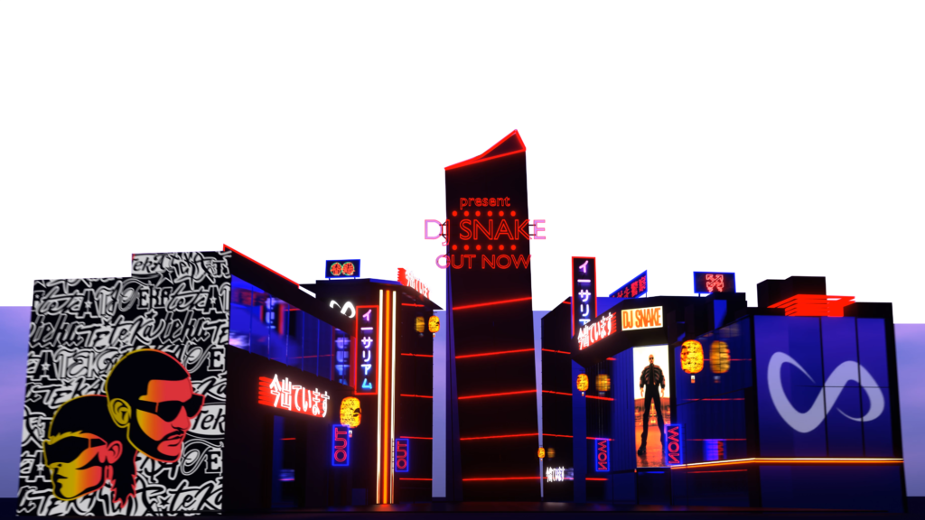DJ SNAKE, set design, publicité 3D modelisation wail riani-management
