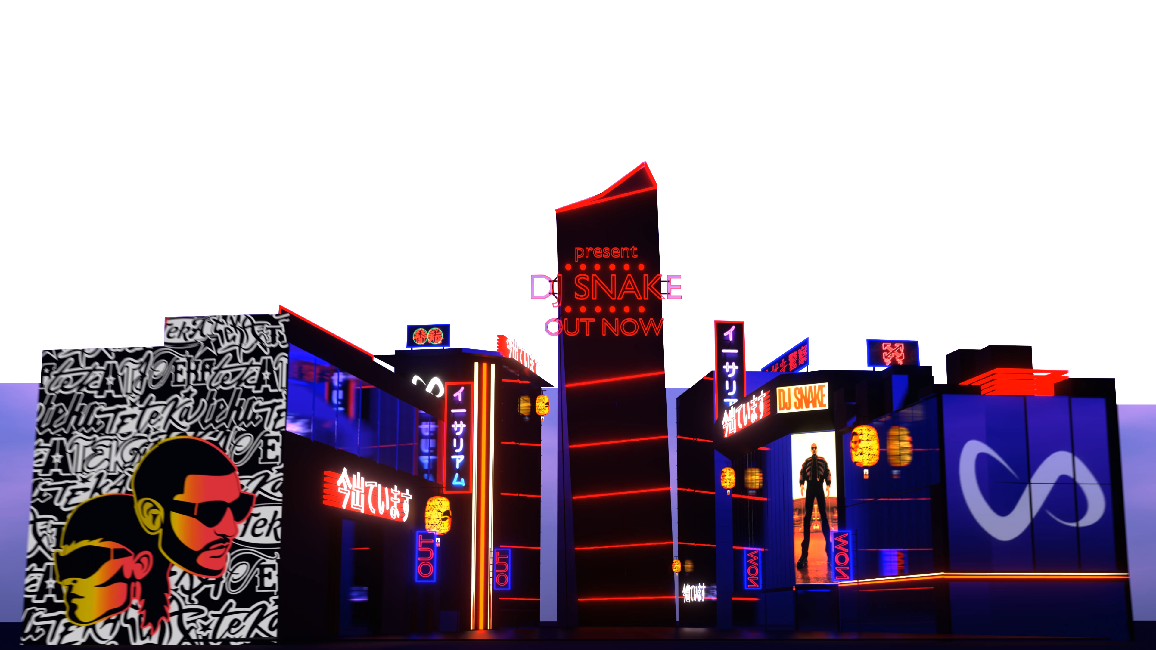 DJ SNAKE, set design, publicité 3D modelisation wail riani-management